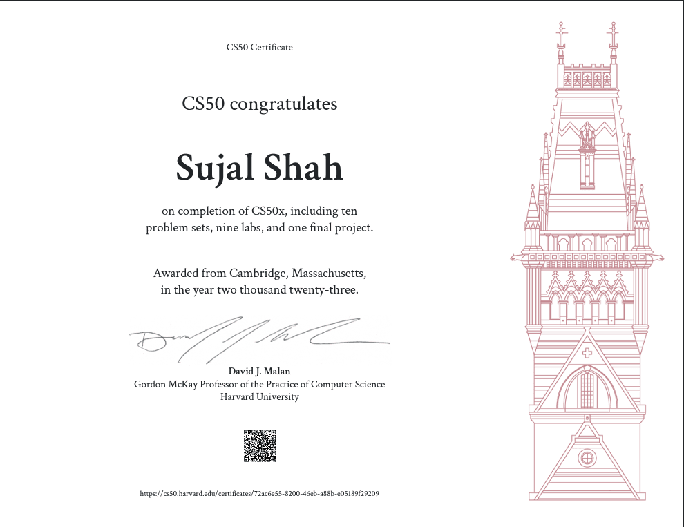 CS50 Certificate | Harvard